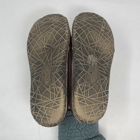 Spring Step L’Artiste Brown Slip-On Leather Shoes Women’s Size 41 Floral Cutout - Picture 4 of 11